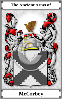 McCorbey Family Crest Download (JPG)  Book Plated - 150 DPI