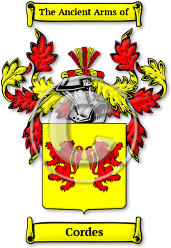 Cordes Family Crest Download (JPG) Legacy Series - 600 DPI