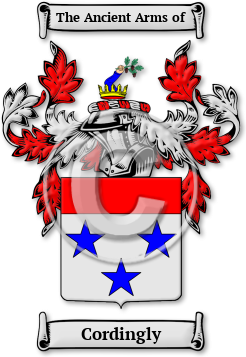 Cordingly Family Crest Download (jpg) Legacy Series - 150 DPI