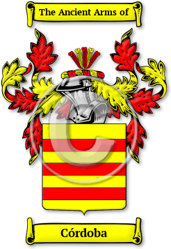Córdoba Family Crest Download (JPG) Legacy Series - 600 DPI