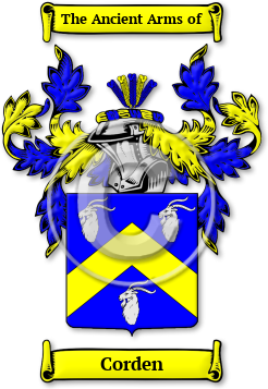Corden Family Crest Download (JPG) Legacy Series - 600 DPI