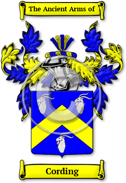 Cording Family Crest Download (jpg) Legacy Series - 150 DPI