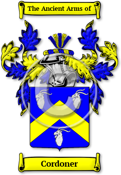 Cordoner Family Crest Download (jpg) Legacy Series - 150 DPI