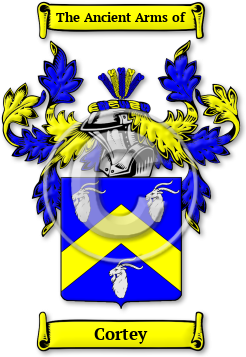 Cortey Family Crest Download (jpg) Legacy Series - 150 DPI