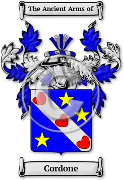 Cordone Family Crest Download (JPG) Legacy Series - 300 DPI