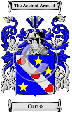 Curró Family Crest Download (JPG) Heritage Series - 300 DPI