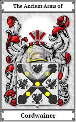 Cordwainer Family Crest Download (JPG)  Book Plated - 150 DPI