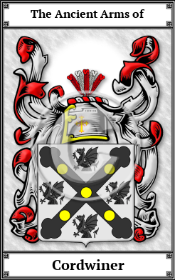 Cordwiner Family Crest Download (JPG)  Book Plated - 150 DPI