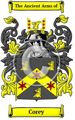 Corey Family Crest Download (JPG) Heritage Series - 600 DPI