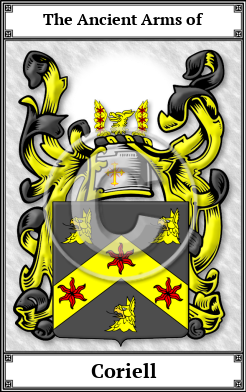 Coriell Family Crest Download (JPG)  Book Plated - 150 DPI