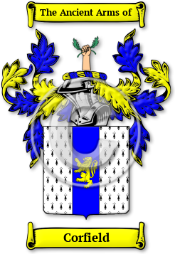 Corfield Family Crest Download (jpg) Legacy Series - 150 DPI