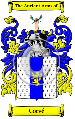 Corvé Family Crest Download (JPG) Heritage Series - 300 DPI