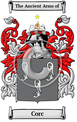 Corc Family Crest Download (jpg) Heritage Series - 150 DPI