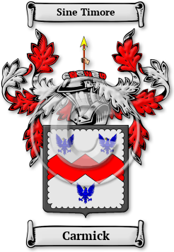 Carmick Family Crest Download (jpg) Legacy Series - 150 DPI