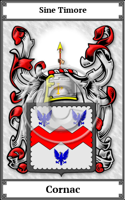 Cornac Family Crest Download (JPG)  Book Plated - 150 DPI