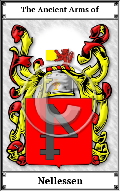 Nellessen Family Crest Download (JPG)  Book Plated - 150 DPI