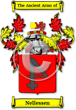Nellessen Family Crest Download (jpg) Legacy Series - 150 DPI