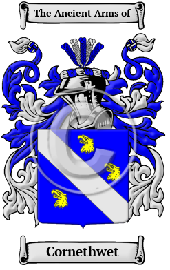 Cornethwet Family Crest Download (JPG) Heritage Series - 600 DPI