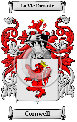 Cornwell Family Crest Download (jpg) Heritage Series - 150 DPI
