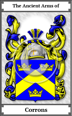 Corrons Family Crest Download (JPG) Book Plated - 600 DPI