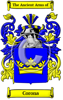 Corona Family Crest Download (JPG) Heritage Series - 600 DPI