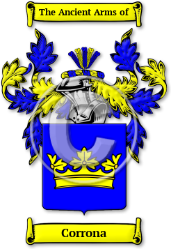 Corrona Family Crest Download (jpg) Legacy Series - 150 DPI