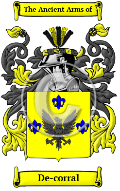 De-corral Family Crest Download (JPG) Heritage Series - 300 DPI