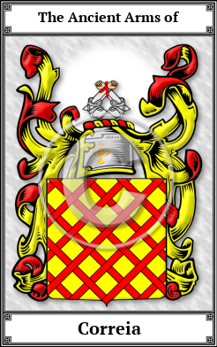 Correia Family Crest Download (JPG) Book Plated - 600 DPI