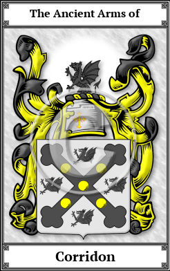 Corridon Family Crest Download (JPG)  Book Plated - 150 DPI