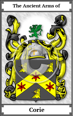 Corie Family Crest Download (JPG)  Book Plated - 150 DPI