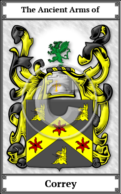Correy Family Crest Download (JPG) Book Plated - 600 DPI