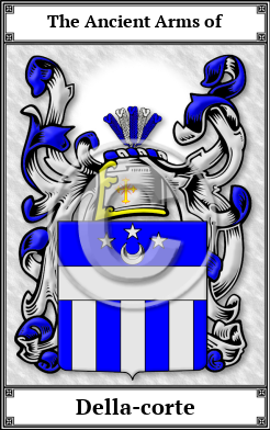 Della-corte Family Crest Download (JPG)  Book Plated - 150 DPI