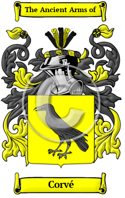 Corvé Family Crest Download (JPG) Heritage Series - 300 DPI