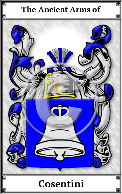 Cosentini Family Crest Download (JPG) Book Plated - 600 DPI