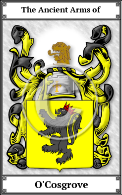 O'Cosgrove Family Crest Download (JPG) Book Plated - 600 DPI