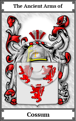 Cossum Family Crest Download (JPG)  Book Plated - 150 DPI