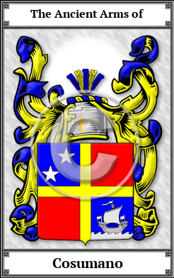 Cosumano Family Crest Download (JPG)  Book Plated - 150 DPI