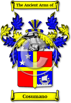 Cosumano Family Crest Download (jpg) Legacy Series - 150 DPI