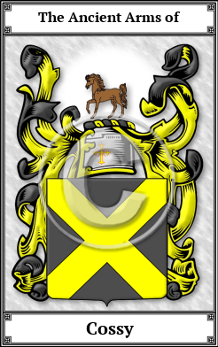 Cossy Family Crest Download (JPG)  Book Plated - 150 DPI