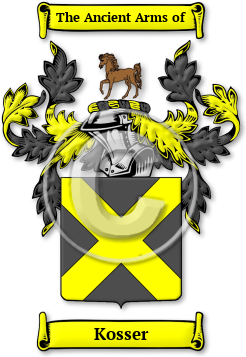 Kosser Family Crest Download (jpg) Legacy Series - 150 DPI
