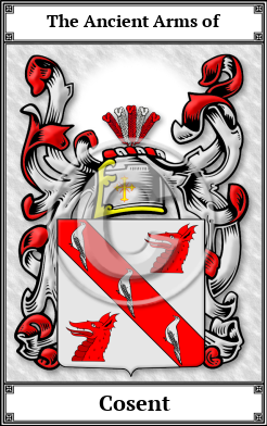 Cosent Family Crest Download (JPG)  Book Plated - 150 DPI