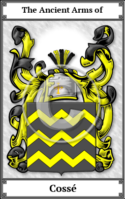 Cossé Family Crest Download (JPG)  Book Plated - 150 DPI