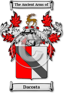 Dacosta Family Crest Download (jpg) Legacy Series - 150 DPI