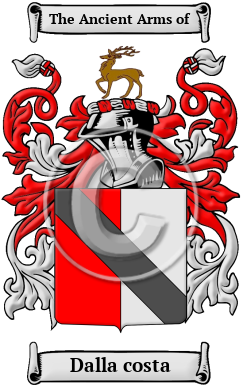 Dalla costa Family Crest/Coat of Arms