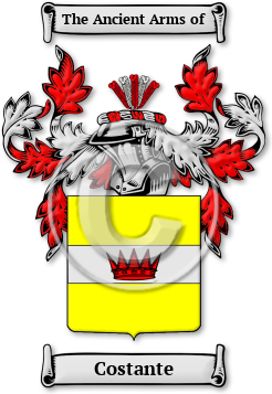 Costante Family Crest Download (jpg) Legacy Series - 150 DPI