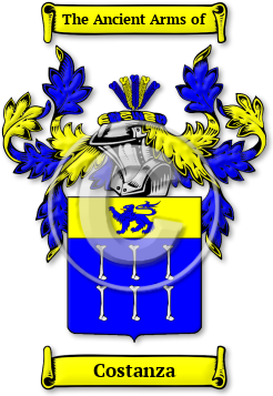 Costanza Family Crest Download (jpg) Legacy Series - 150 DPI