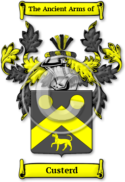 Custerd Family Crest Download (jpg) Legacy Series - 150 DPI