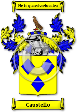 Caustello Family Crest Download (JPG) Legacy Series - 600 DPI