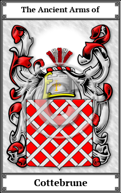 Cottebrune Family Crest Download (JPG) Book Plated - 600 DPI