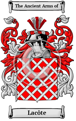 Lacôte Family Crest Download (JPG) Heritage Series - 300 DPI